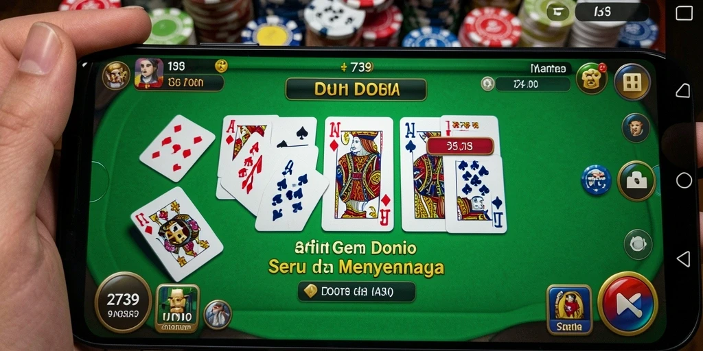 Tampilan gameplay menarik dari game Domino 2739.