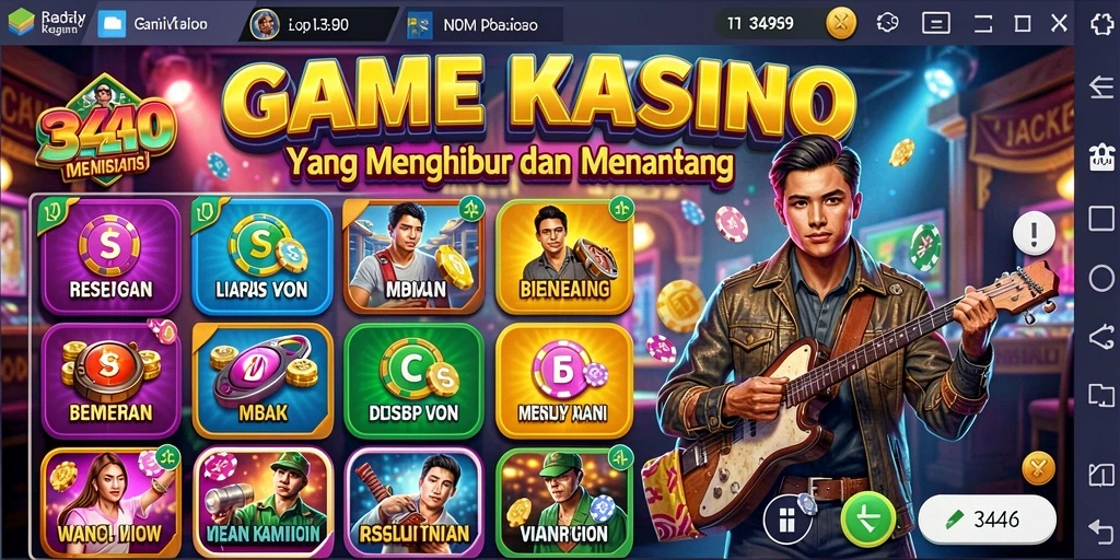 Screenshot utama <strong>3446</strong> menampilkan gameplay kasino yang mendebarkan dan interaktif.