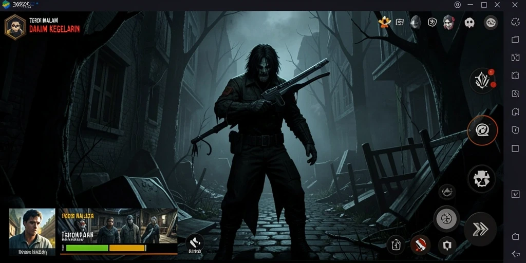 Gameplay menegangkan dengan suasana kegelapan yang menghantui.