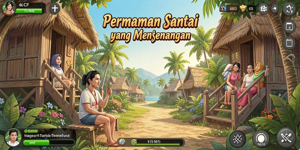 Screenshot menunjukkan gameplay menyenangkan dari 6CF.