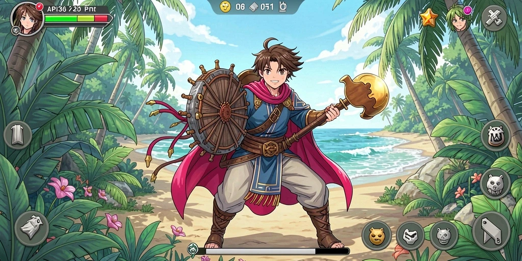 Tampilan gameplay API36 yang seru dan penuh warna.