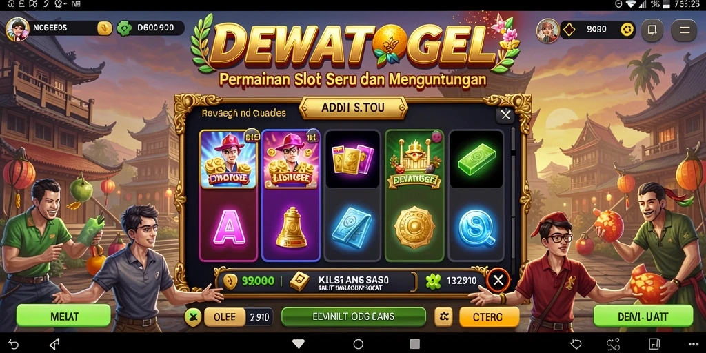 Tampilan menarik dari gameplay DEWATOGEL dengan fitur Slot yang mengasyikkan.