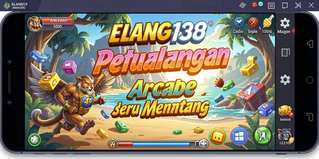 Tangkapan layar utama ELANG138 menampilkan aksi gameplay Arcade yang menegangkan.