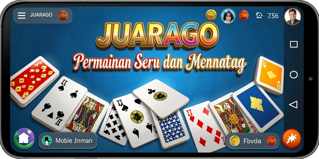 Screenshot gameplay JUARAGO menampilkan momen seru permainan domino.