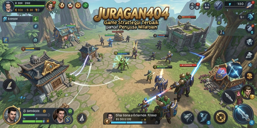 Tampilan gameplay seru JURAGAN404 dengan strategi mendalam.