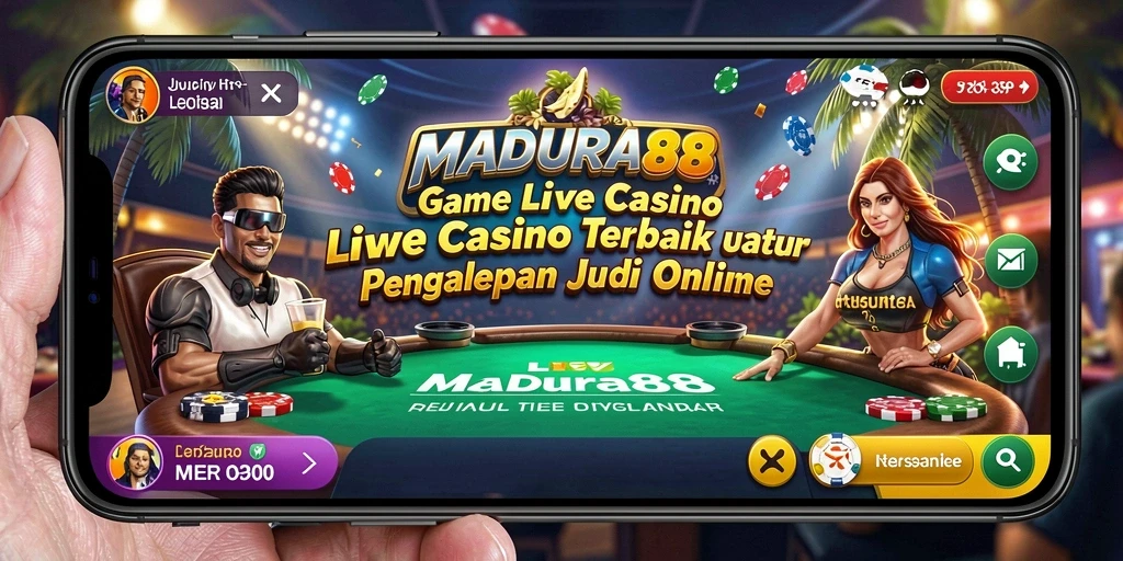 Tampilan gameplay Live Casino yang menarik dan mendebarkan di MADURA88.
