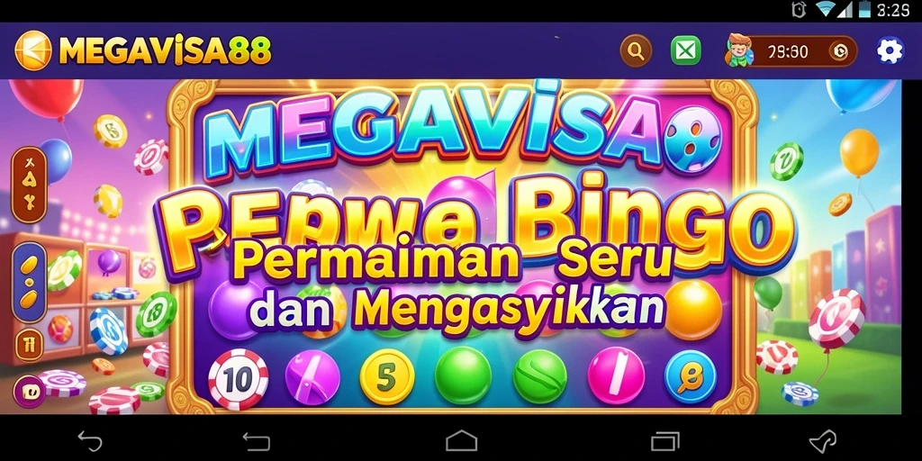 Tampilan menakjubkan dari gameplay Bingo di MEGAVISA88.