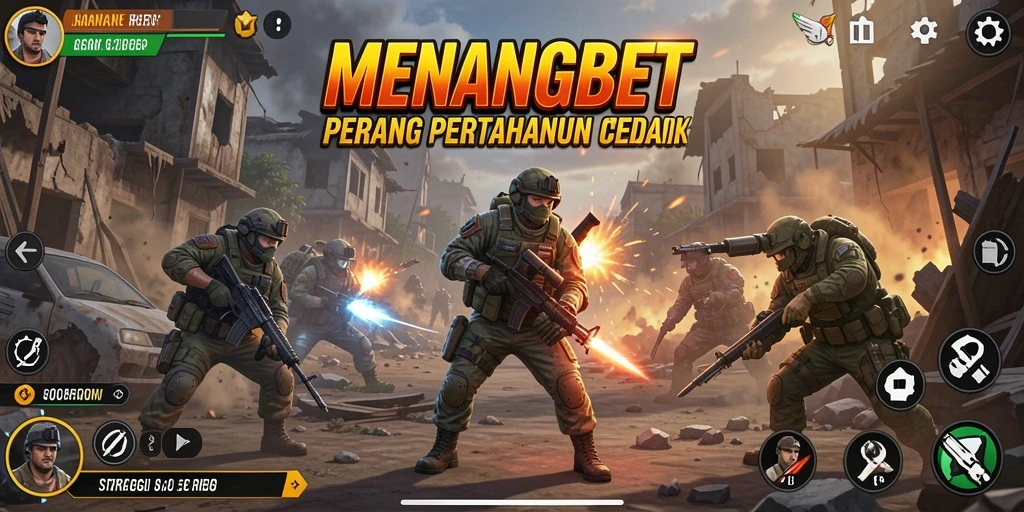 Screenshot MENANGBET menampilkan aksi pertahanan yang menarik dalam mode Tower Defense.