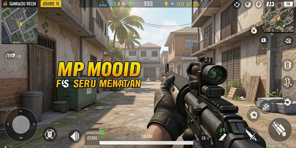 Tangkapan layar MPOID menampilkan aksi seru dalam game FPS.