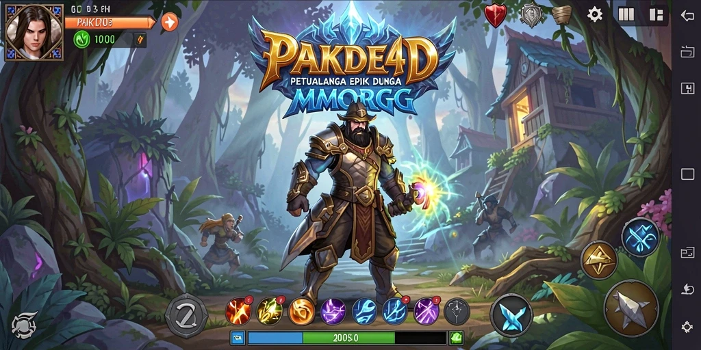 Screenshot PAKDE4D menampilkan aksi gameplay yang seru di dunia MMORPG.