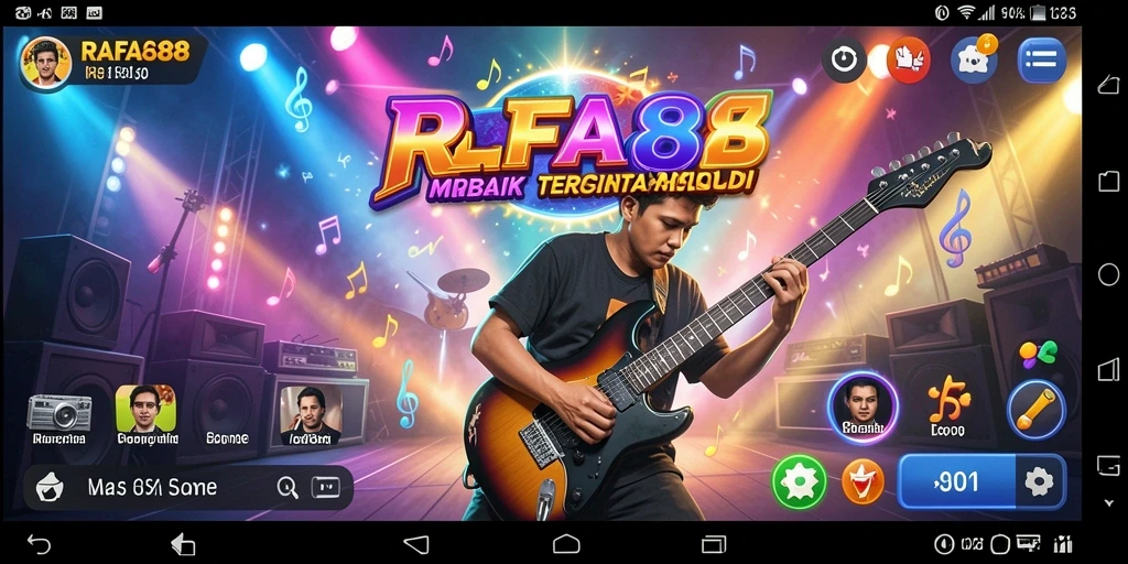 Tampilan gameplay RAFA88 yang menarik dan penuh warna.