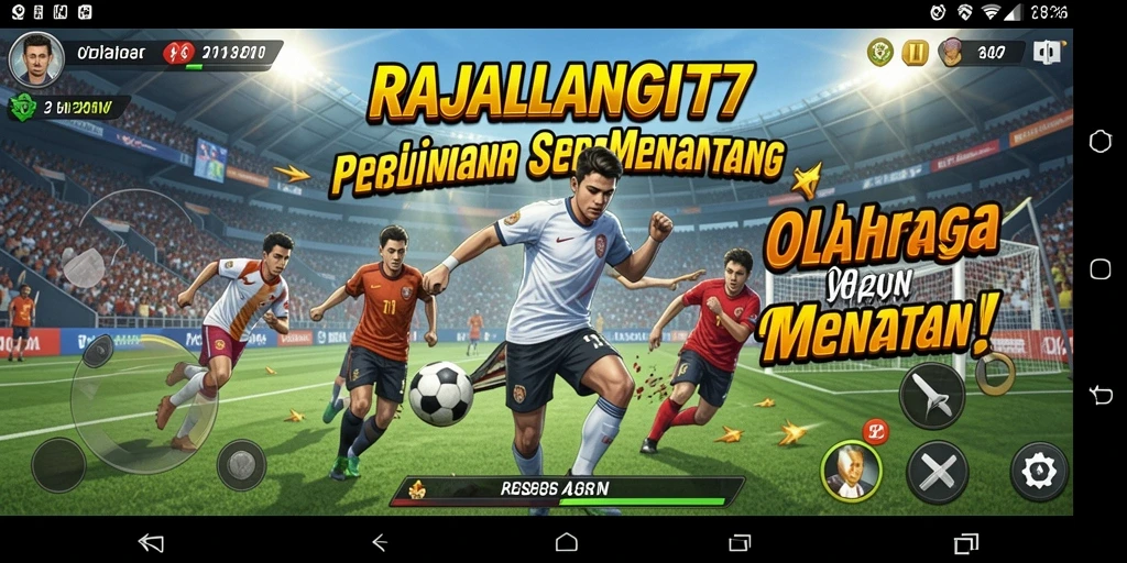 Tampilan mendebarkan dalam RAJALANGIT77 saat pertandingan olahraga.