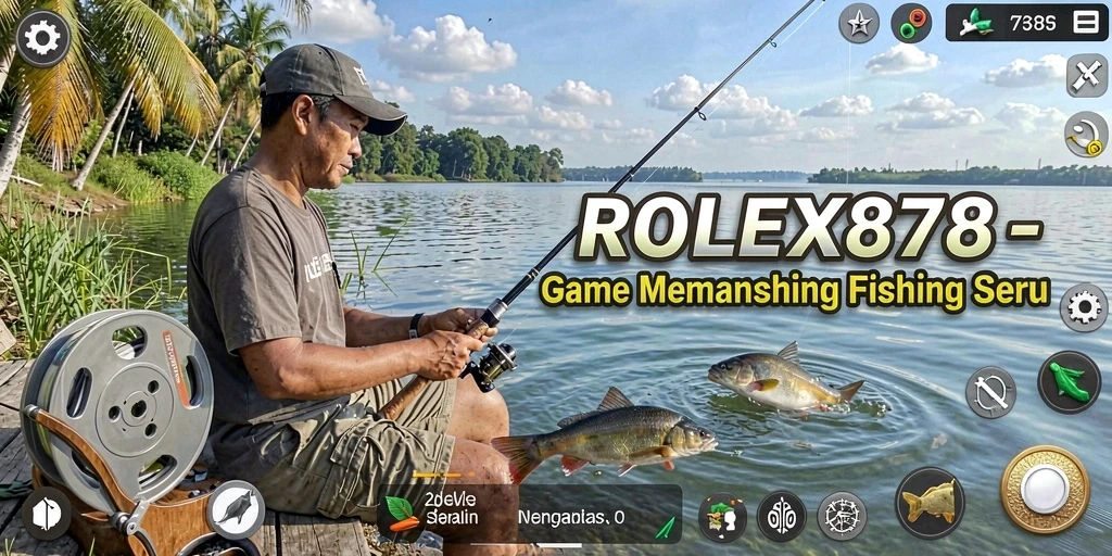 Tangkapan ikan seru dalam gameplay ROLEX878 yang menantang.