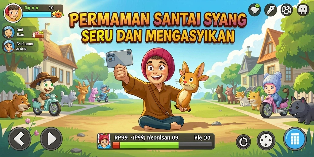 Screenshot gameplay RP99 yang menampilkan keseruan tantangan santai.