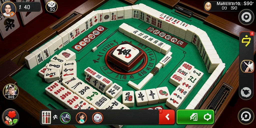 Screenshot S80 menampilkan gameplay Mahjong yang menarik dan menegangkan.