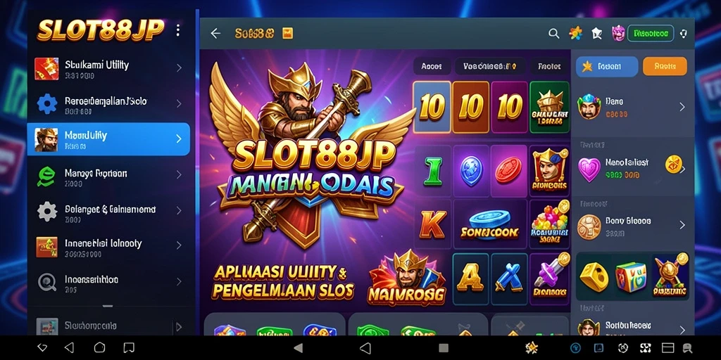 Tampilan antarmuka utama SLOT88JP dengan fitur analisis.