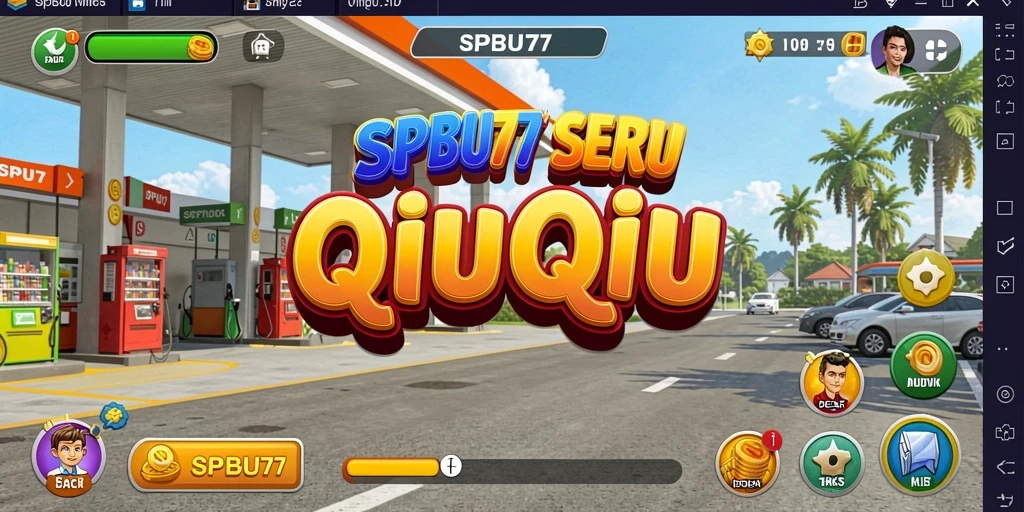 Tampilan gameplay QiuQiu yang menarik di SPBU77.