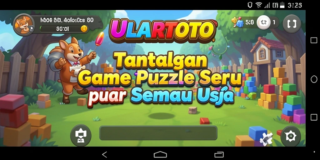 Tampilan gameplay ULARTOTO yang menarik dan penuh tantangan Puzzle.