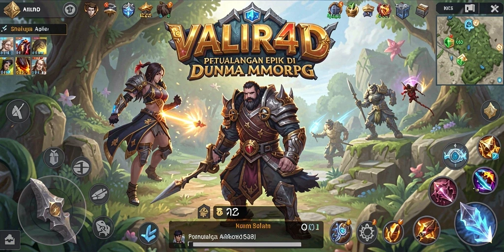 Tampilan gameplay yang luar biasa dalam petualangan MMORPG.