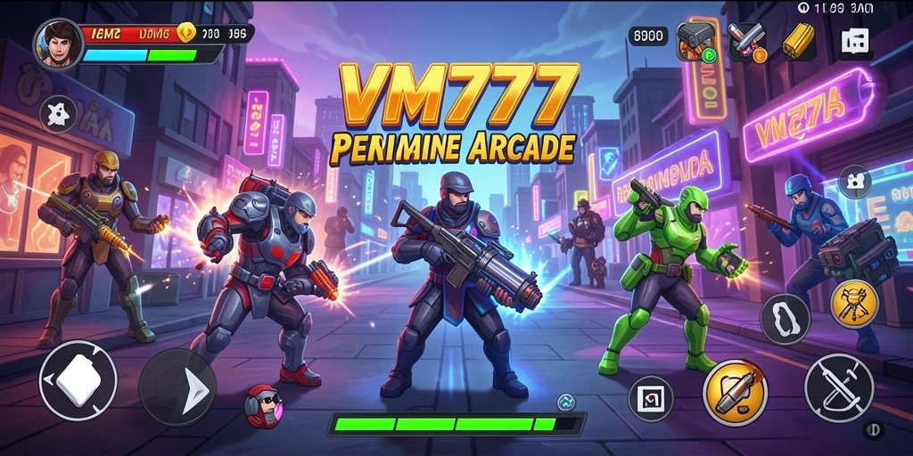 Screenshot menunjukkan gameplay menarik dan penuh aksi dari game Arcade.
