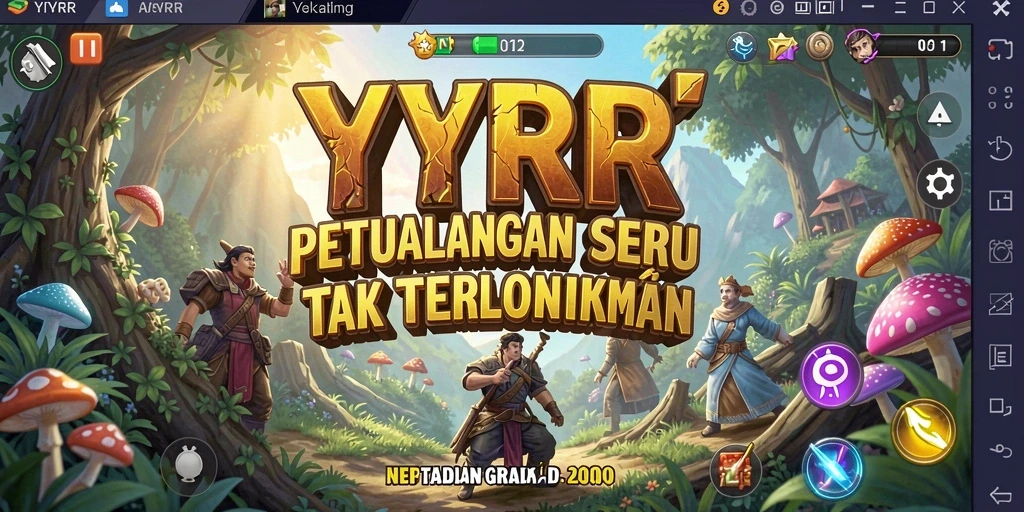 Tampilan menakjubkan dari gameplay YYRR yang penuh petualangan.
